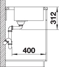 BLANCO SUBLINE 500-IF/A SteelFrame (524111)