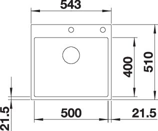 BLANCO SUBLINE 500-IF/A SteelFrame (524111)