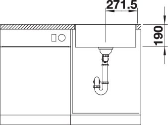 BLANCO SUBLINE 500-IF SteelFrame (524107)