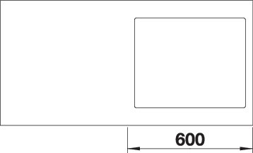 BLANCO SUBLINE 500-IF SteelFrame (525997)
