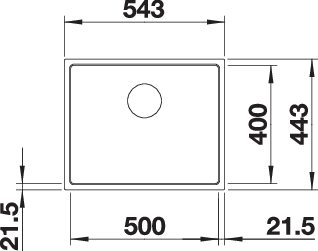 BLANCO SUBLINE 500-IF SteelFrame (525997)