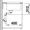 BLANCO SUBLINE 500-U (523432)