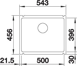 BLANCO SUBLINE 500-U (523734)