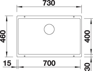BLANCO SUBLINE 700-U (523451)
