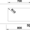 BLANCO SUBLINE 700-U Level (523453)