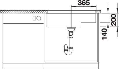 BLANCO SUBLINE 700-U Level (523453)