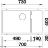 BLANCO SUBLINE 700-U Level (523453)
