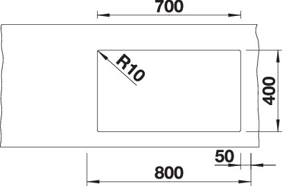 BLANCO SUBLINE 700-U Level (527354)