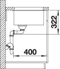 BLANCO SUBLINE 700-U Level (527354)