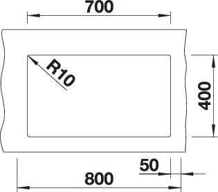 BLANCO SUBLINE 700-U für Farbige Komponenten (527804)