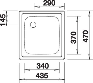 BLANCO TOP EE 4 x 4 (501065)