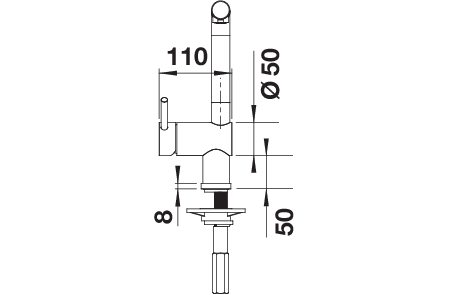 BLANCO LINUS-S Hebel links (514016)