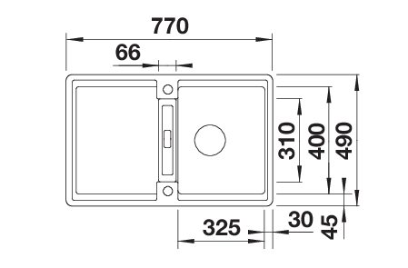 BLANCO ADIRA 45 S-F (527598)