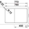 BLANCO ADIRA 45 S-F (527600)