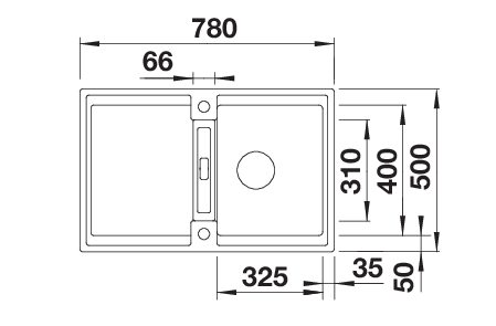 BLANCO ADIRA 45 S (527588)