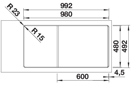 BLANCO ADIRA XL 6 S-F (527632)