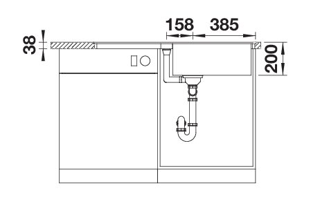 BLANCO ADIRA XL 6 S-F (527632)