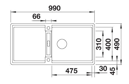 BLANCO ADIRA XL 6 S-F (527632)