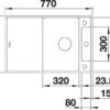 BLANCO AXIA III 45 S-F (525842)