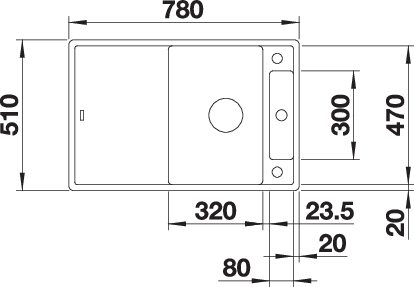 BLANCO AXIA III 45 S (523187)