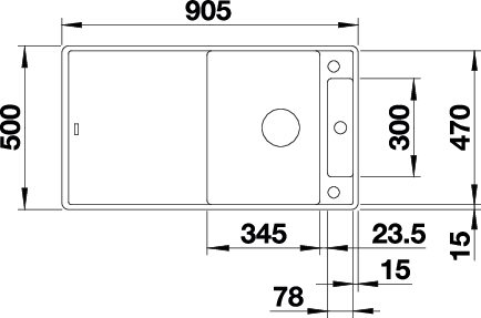 BLANCO AXIA III 5 S-F (523226)