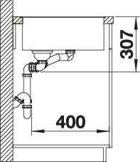 BLANCO AXIA III 6 S-F (523490)