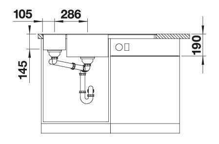 BLANCO AXIA III 6 S-F (524664)