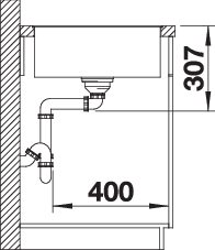 BLANCO AXIA III XL 6 S-F (523527)