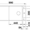 BLANCO AXIA III XL 6 S-F (523527)