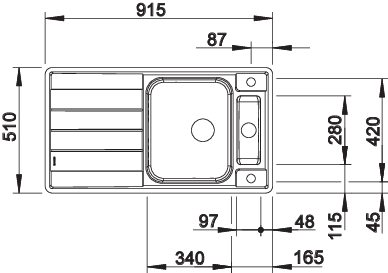BLANCO AXIS III 5 S-IF (522103)