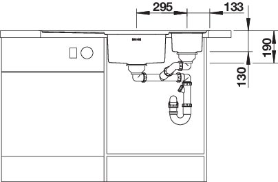 BLANCO AXIS III 6 S-IF (522104)