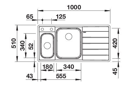 BLANCO AXIS III 6 S-IF (522105)