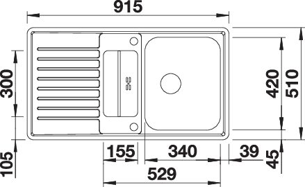BLANCO CLASSIC Pro 5 S-IF (523663)