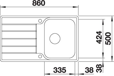 BLANCO CLASSIMO 45 S-IF (525330)
