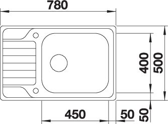 BLANCO DINAS XL 6 S Compact (525120)