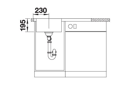 BLANCO DIVON II 45 S-IF (521657)
