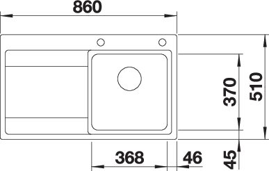 BLANCO DIVON II 45 S-IF (521658)