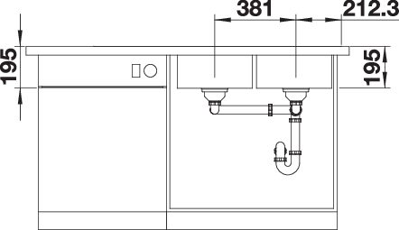 BLANCO DIVON II 8 S-IF (521665)