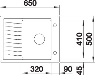 BLANCO ELON 45 S (524814)