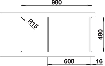 BLANCO FARON XL 6 S (524803)