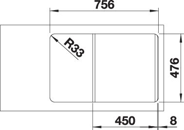 BLANCO LANTOS 45 S-IF Compact (519059)