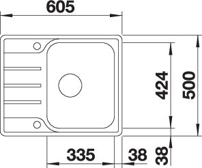 BLANCO LEMIS 45 S-IF Mini (525114)