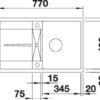 BLANCO METRA 45 S-F (519088)
