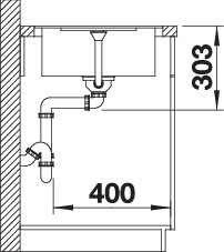BLANCO METRA 45 S-F (525917)