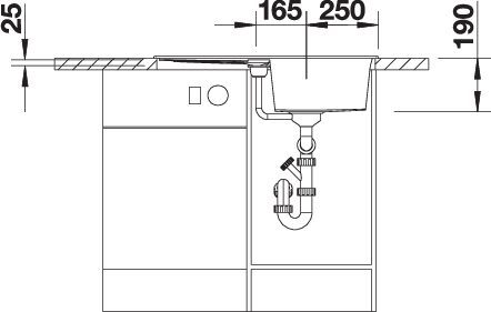 BLANCO METRA 45 S (515038)