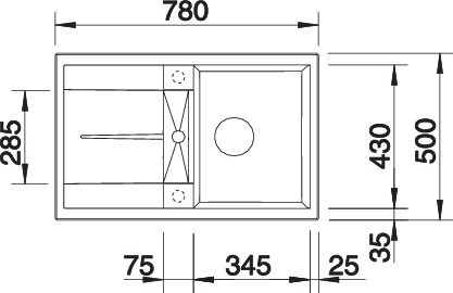 BLANCO METRA 45 S (515038)