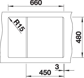 BLANCO METRA 45 S Compact (519581)