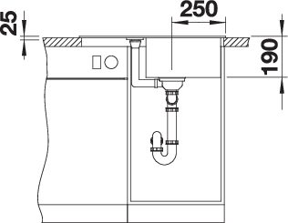 BLANCO METRA 45 S Compact (519581)