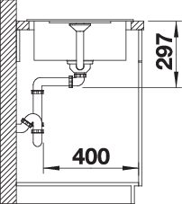 BLANCO METRA 45 S Compact (519581)