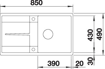 BLANCO METRA 5 S-F (519102)